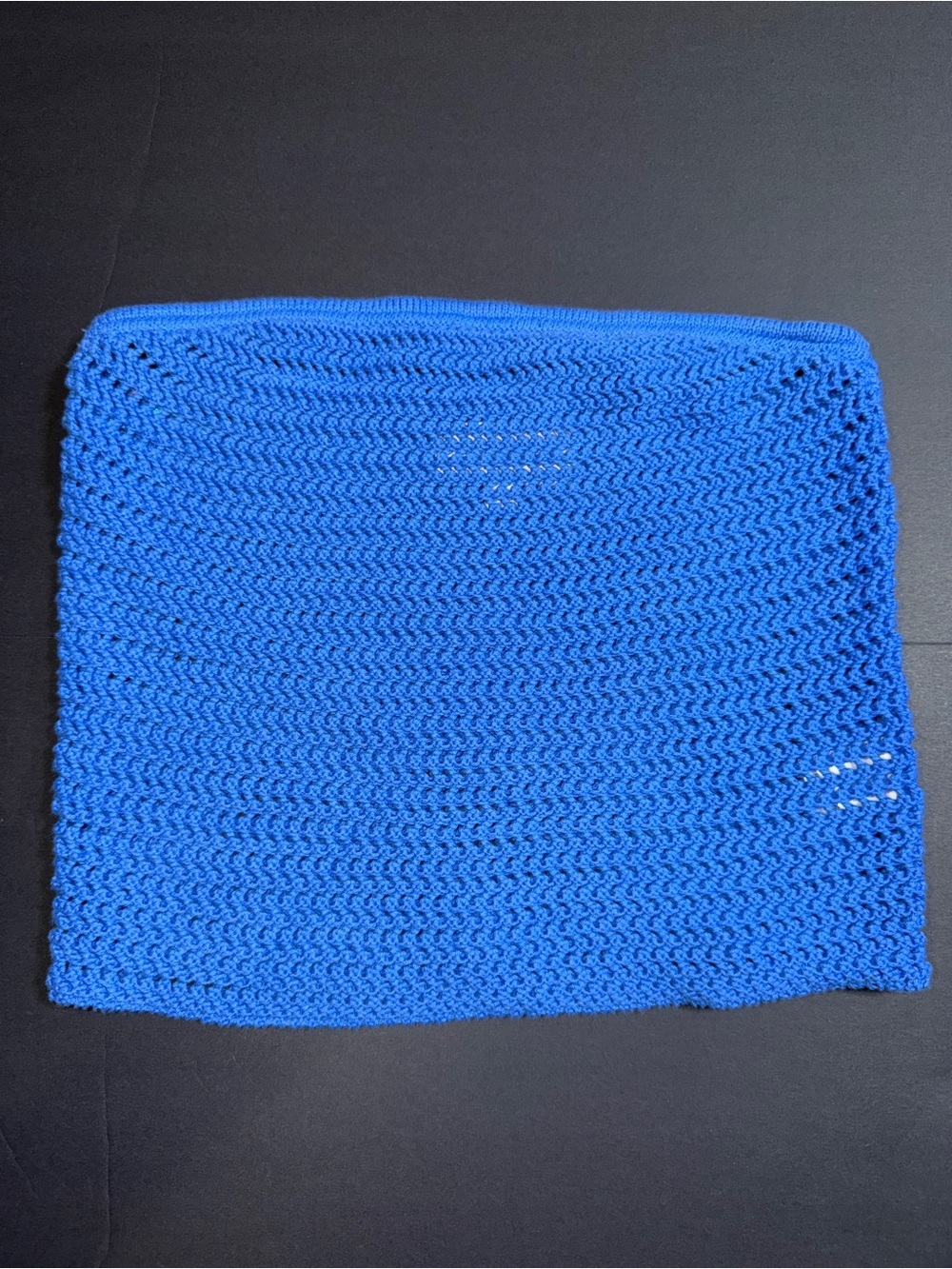 Your Favorite by Pacsun Blue Crochet Tube Top Size Small